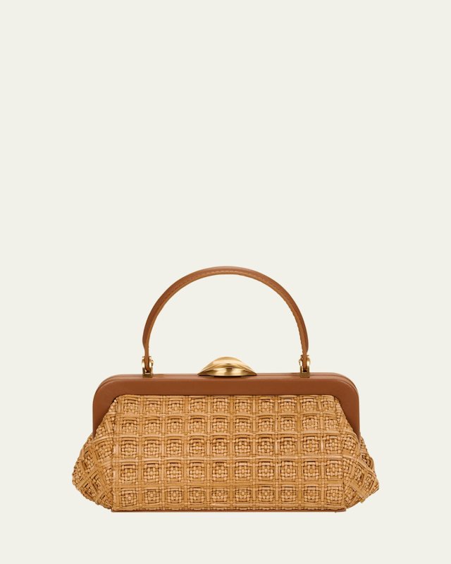 Zuma Frame Woven Crossbody Bag